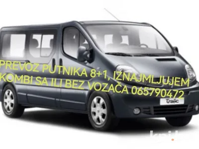 Kombi prevoz Banja Luka, prevoz putnika i robe, kombi rent