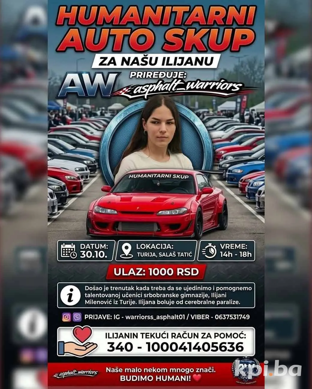 Humanitarni auto skup za Ilijanu