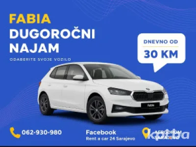 Rent a Car 24 Sarajevo od 30  Km Dan 38762930980 What App Viber