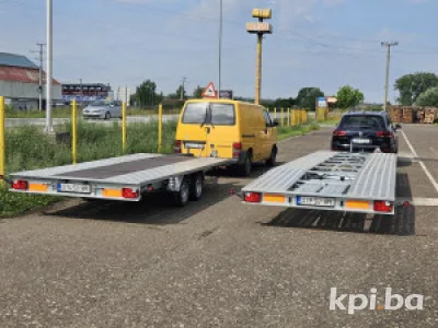 Dupla prikolica labudica za 2 dva vozila auta iznajmljivanje